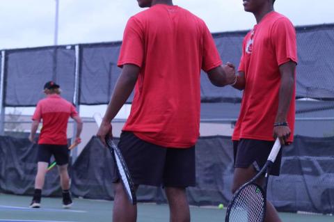 Brownfield Tennis has heated match up with Shallowater