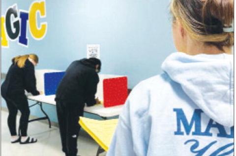 Learning how to vote in a mock elec-