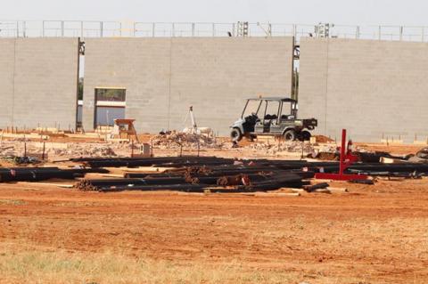 Walls are going up