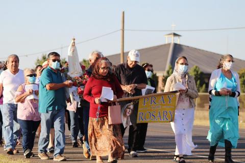 St. Anthony church holds community rosary walk