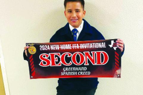 Brownfield earns honors at New Home