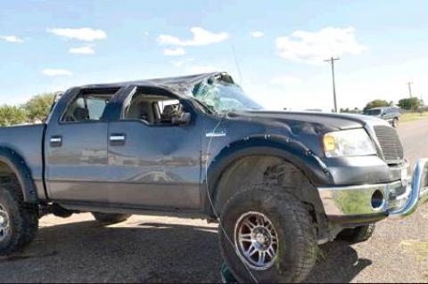 There was a one vehicle roll-over accident on Wednesday afternoon
