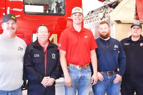 XTO Energy, Inc. contributed $3,000 to the Brownfield Volunteer Fire Department