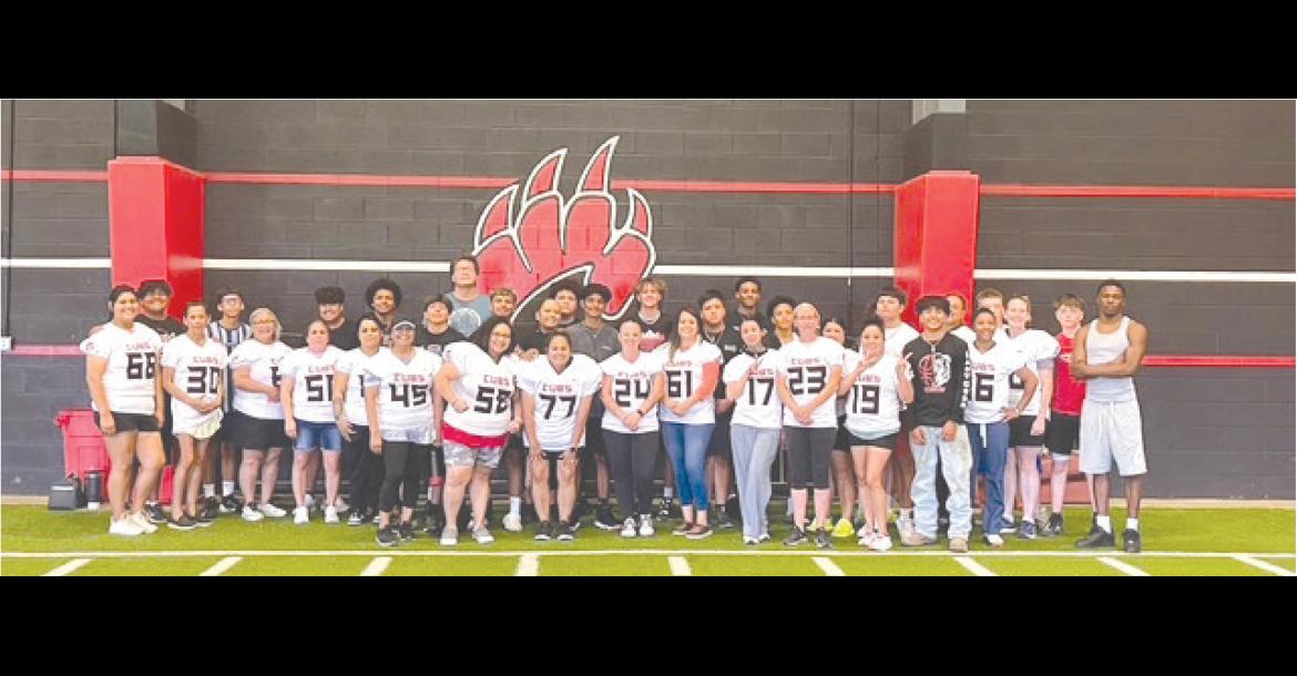 The moms of the Brownfield football players had a chance to see just what their sons go through as they participated in the Cubs’ Mom Clinic last week at the high school